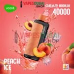 VOZOL Gear Hookah 40000 Puffs Disposable Vape 5mg In Dubai Peach Ice