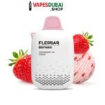 Flerbar (0%)zero nicotine 3500 puffs vape In Dubai STRAWBERRY ICE CREAM