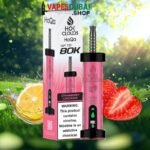 HoQa Hok clouds 80k puffs 5% nicotine shisha based vape In Dubai Strawberry lemonade