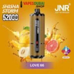 JNR Shisha Storm 52000 Puffs Disposable Vape 2% DTL in the UAE LOVE 66