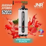 JNR Shisha Storm 52000 Puffs Disposable Vape 2% DTL in the UAE STRAWBERRY PUNCH