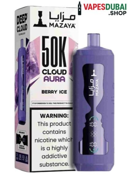 Mazaya Cloud AURA 50000 Puffs Disposable Vape In Dubai Berry Ice