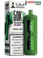 Mazaya Cloud AURA 50000 Puffs Disposable Vape In Dubai Grape Mint