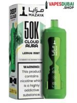 Mazaya Cloud AURA 50000 Puffs Disposable Vape In Dubai Lemon Mint