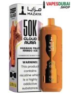 Mazaya Cloud AURA 50000 Puffs Disposable Vape In Dubai Passion Fruit Mango Ice