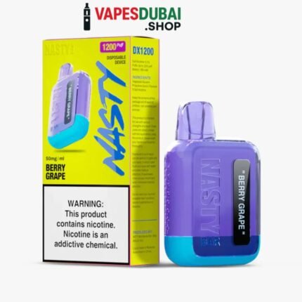 Nasty Bar 1200 Puffs 20MG Nicotine none rechargeable vape In Dubai Berry Grape