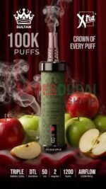 Xtra Sultan shisha Dtl 100k puffs 2mg nicotine triple In Dubai Double Apple