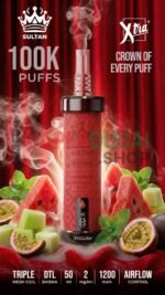 Xtra Sultan shisha Dtl 100k puffs 2mg nicotine triple In Dubai English (Love 66)