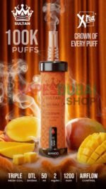 Xtra Sultan shisha Dtl 100k puffs 2mg nicotine triple In Dubai Mango