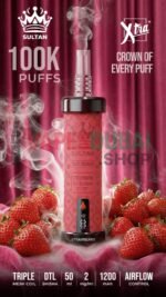 Xtra Sultan shisha Dtl 100k puffs 2mg nicotine triple In Dubai Strawberry