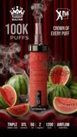 Xtra Sultan shisha Dtl 100k puffs 2mg nicotine triple mesh vape - Image 11